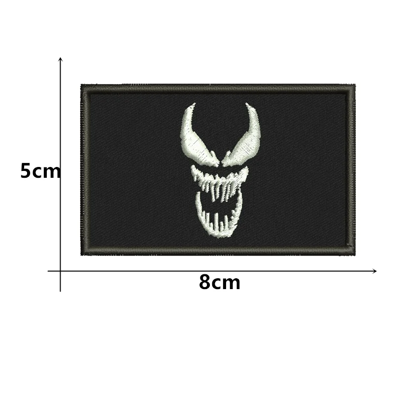 Parche táctico bordado calavera – Velcro para mochila o chaqueta