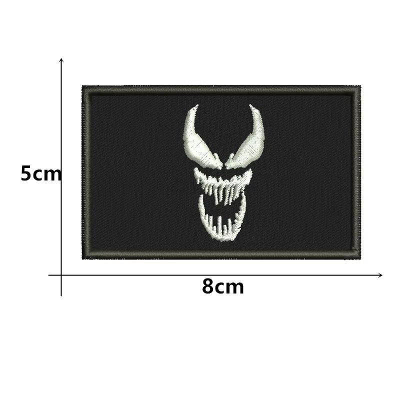 Parche táctico bordado calavera – Velcro para mochila o chaqueta