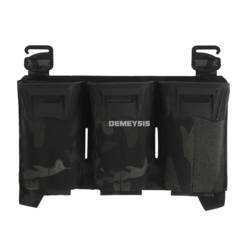 Bolsa triple cargadores 9mm/5.56 MOLLE chaleco táctico - imagen 4