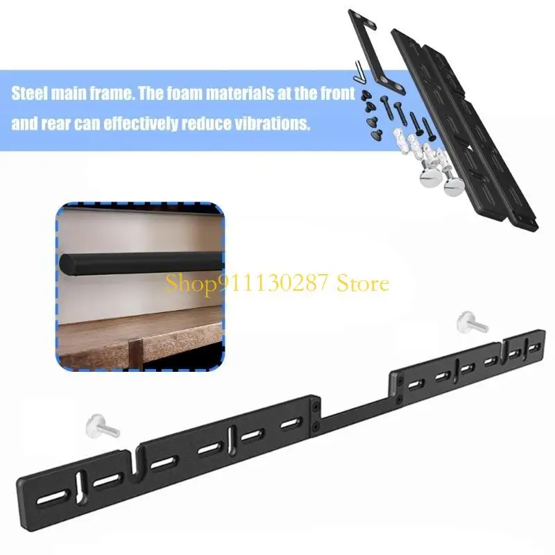 soporte montaje barra sonido acero resistente J1HC minimiza resonancia del altavoz - imagen 3