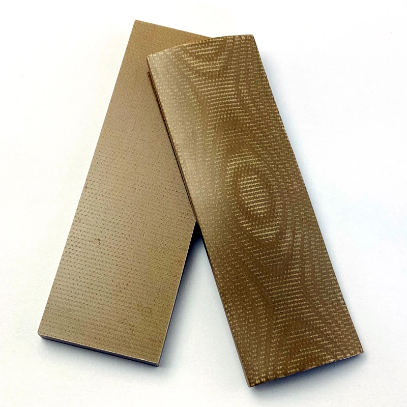 2 unids/lote 16 tipos de mango de cuchillo escala DIY fabricación de lino Micarta Material tablero para cuchillos herramientas agarre hacer materiales lino Mikata