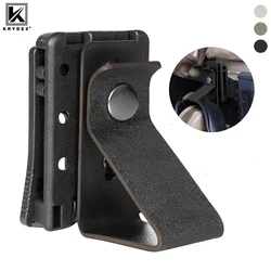 KRYDEX-soporte para auriculares deportivos tácticos, colgador de manguito para auriculares, Protector auditivo, soporte para cinturón de cintura, accesorios de caza y tiro