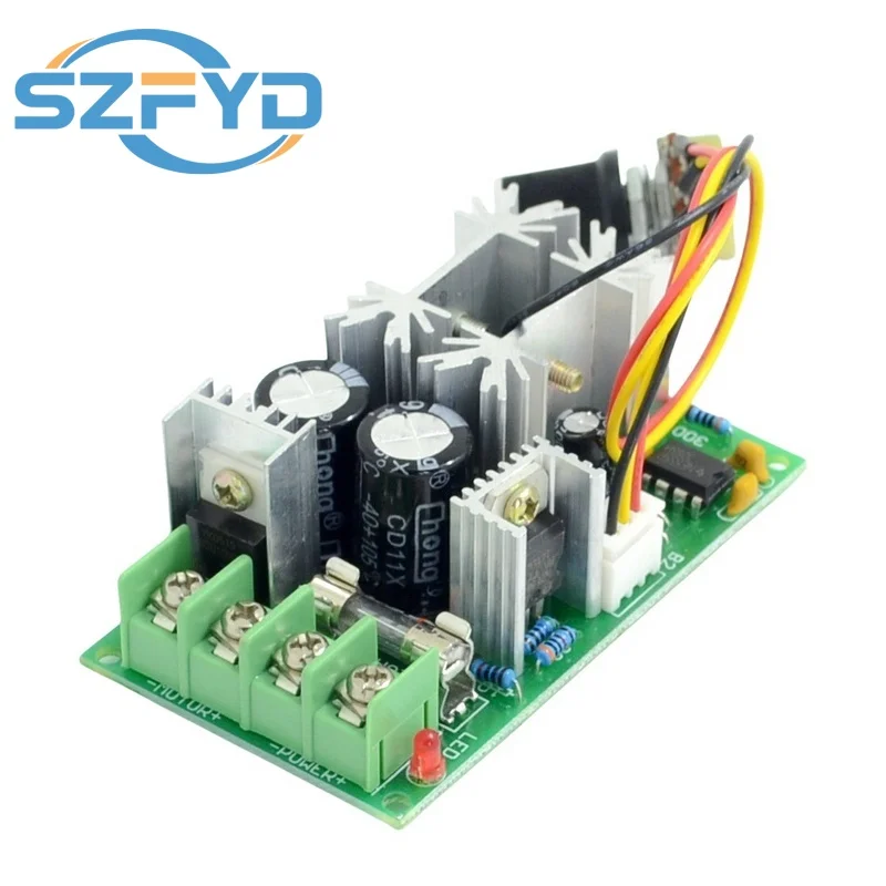 Regulador de velocidad del Motor DC10-60V DC 12V 24V 36V 48V Módulo de accionamiento de alta potencia Controlador de velocidad del Motor PWM Regulador de corriente 20A - imagen 3