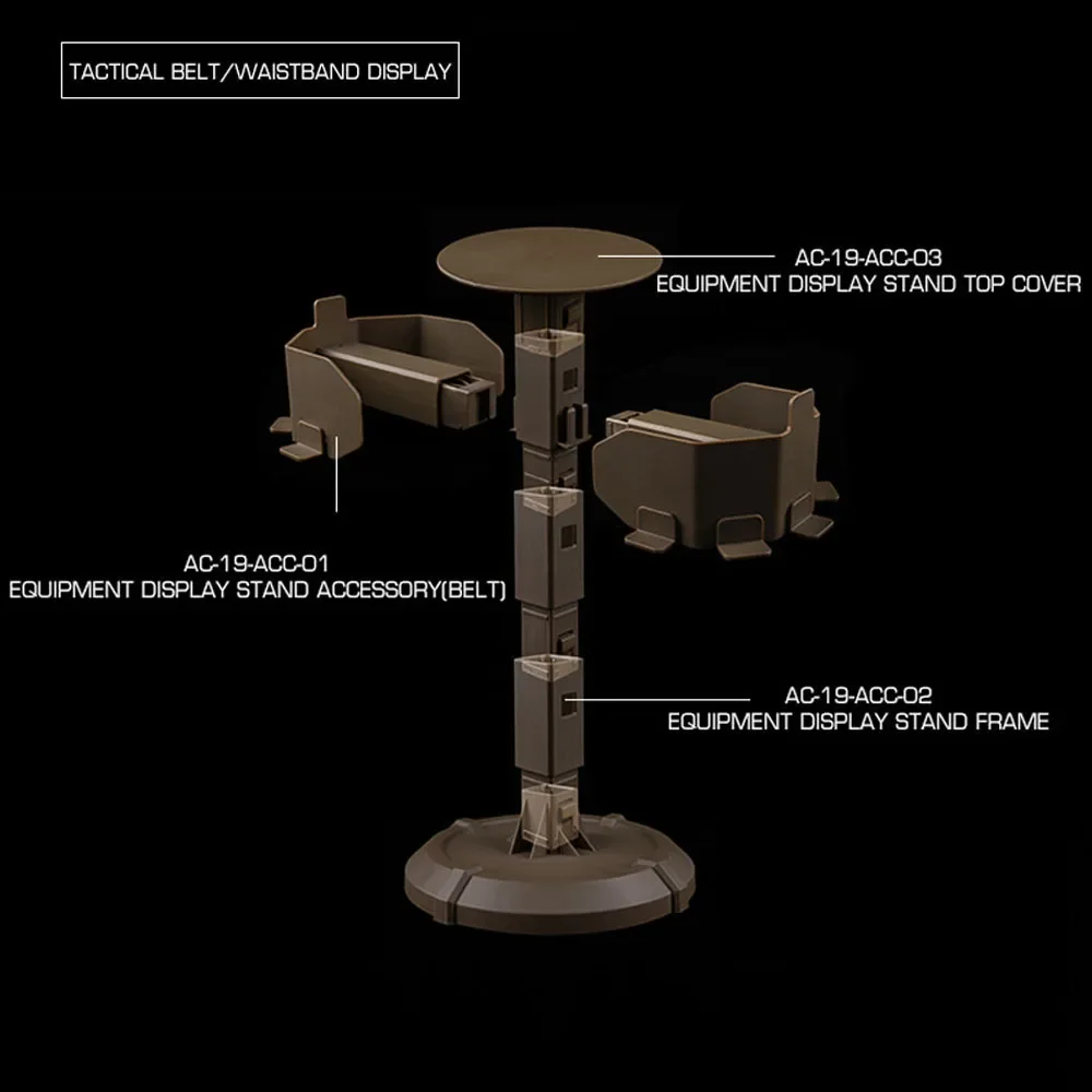 Soporte de exhibición táctico, Base Modular para chaleco de caza, portador de placa, casco Airsoft rápido, cinturón de cintura, soporte para paletas, accesorios - imagen 5
