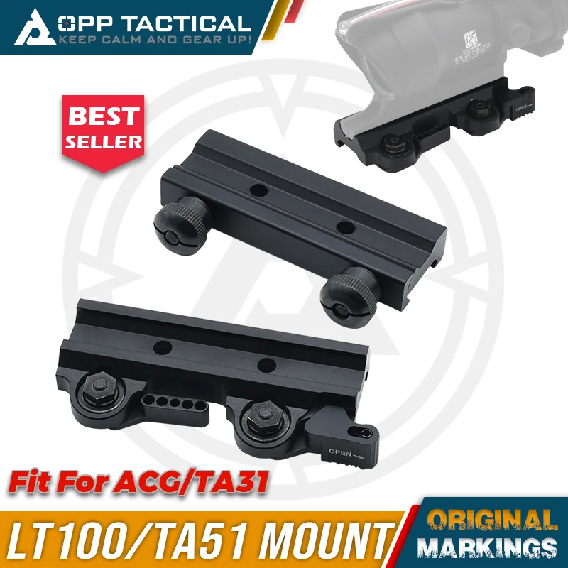 Soporte para escopios TA31, montaje QD táctico tipo LaRue LT100 y soportes para tornillos abatibles TA51