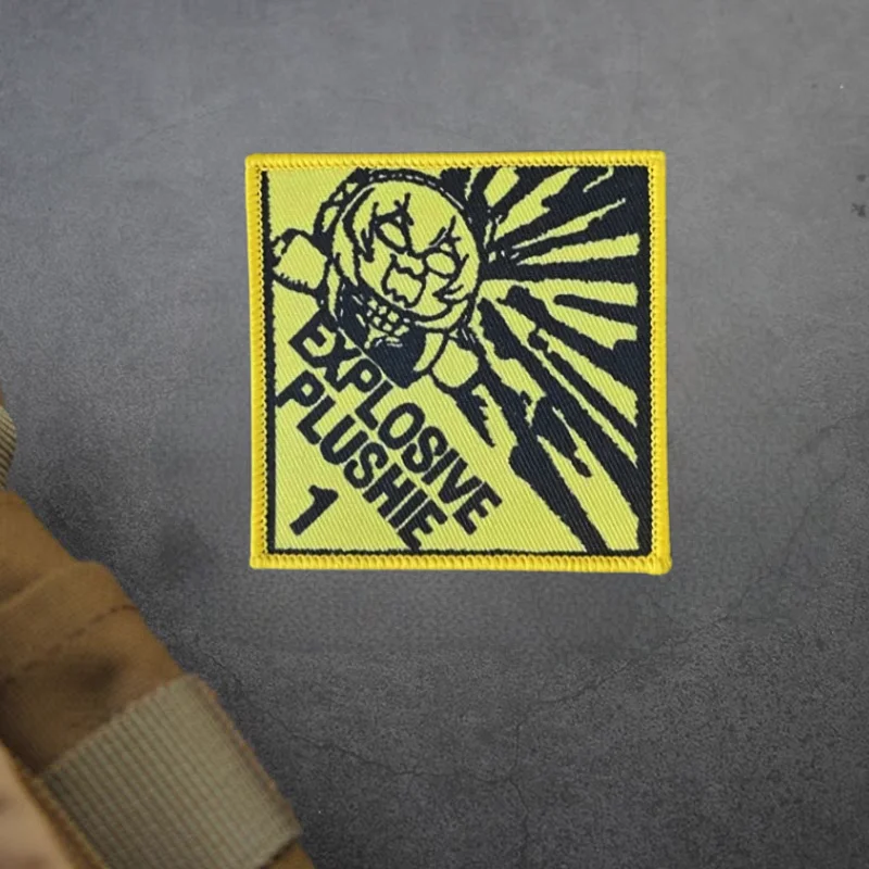 Parche de impresión frontal para niña, insignia de moral táctica de Anime, gancho y bucle, mochila, accesorio decorado, parches adhesivos para ropa - imagen 4