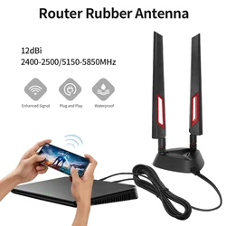 Amplificador de señal WiFi de doble frecuencia con antena externa