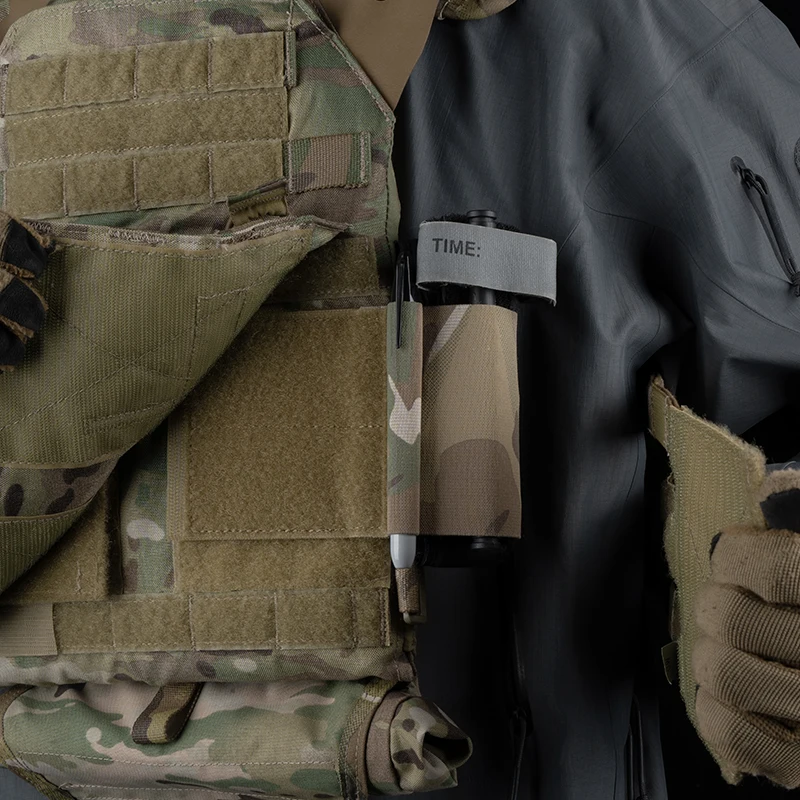 Soporte de torniquete táctico TQ para cierre mágico, bolsa de torniquete elástica, accesorios para chaleco, chaleco de caza, portador de placa, ala lateral - imagen 5