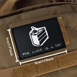 Parche velcro The Cake Is A Lie Portal – Táctico para ropa