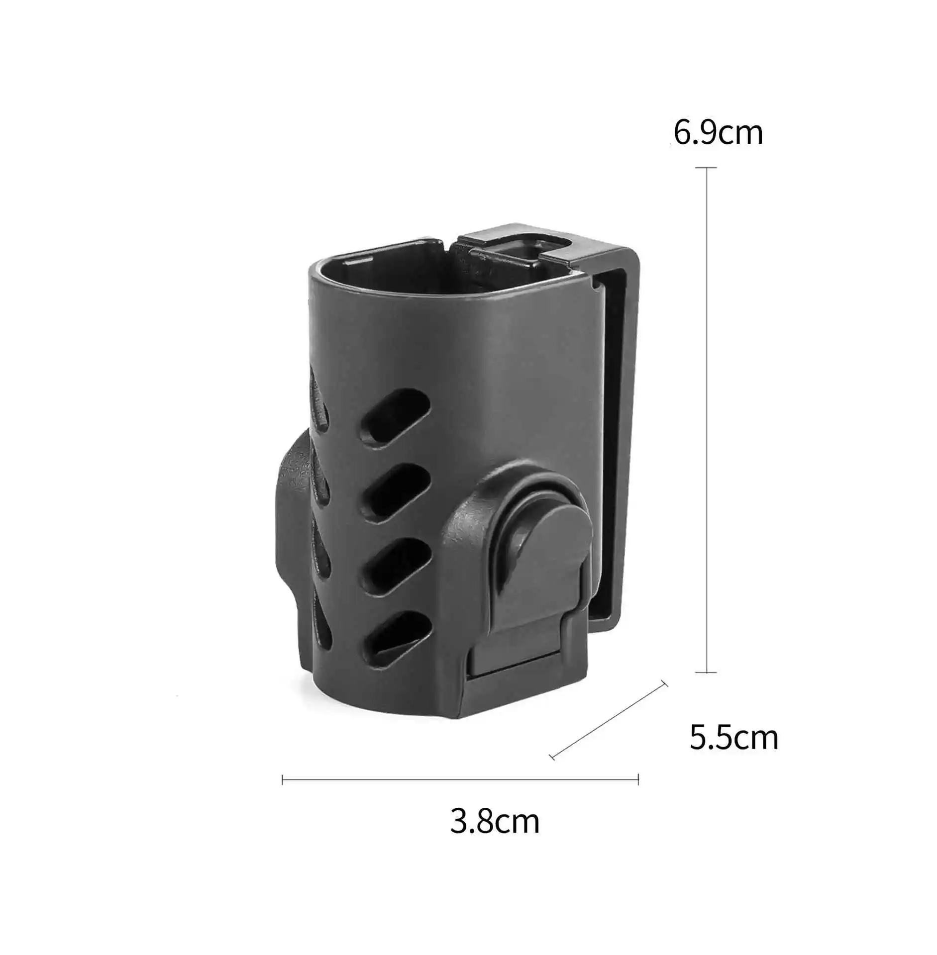 Funda para linterna táctica, soporte para linterna Molle, bolsa para linterna táctica, bolsa de transporte para cinturón de servicio, equipo de caza - imagen 4