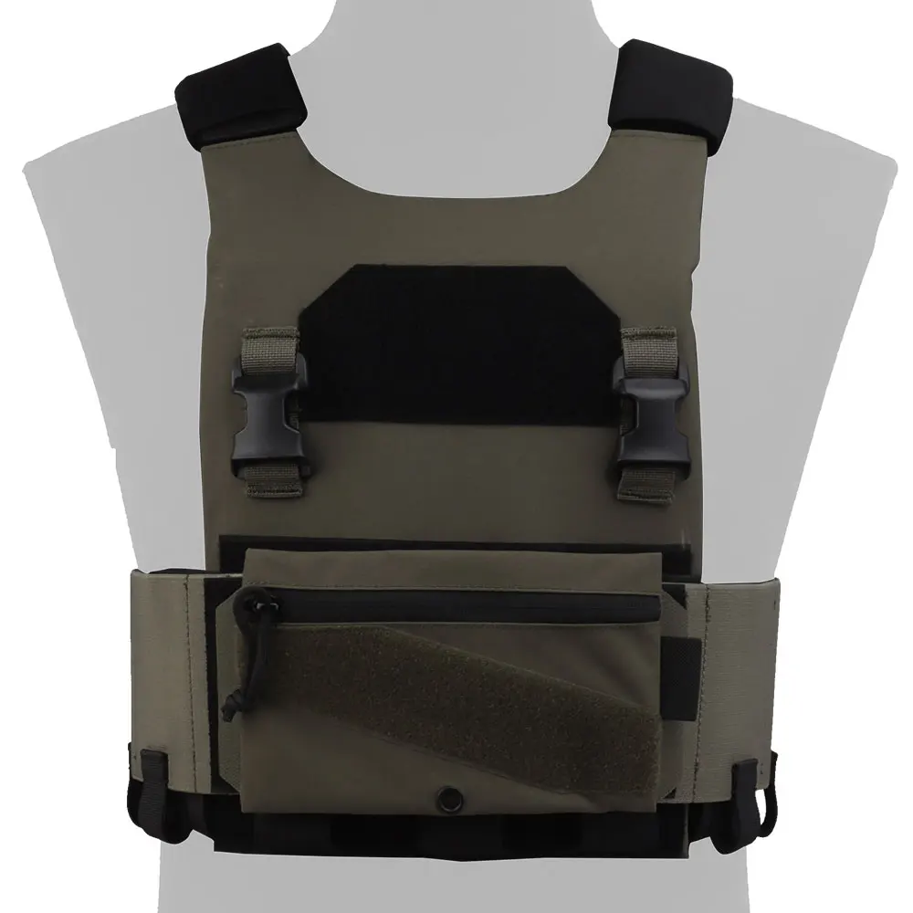 Conjunto de portador de placa de chaleco táctico ligero de la serie, con bolsa elástica de triple revista, bolsa militar de almacenamiento de dulces, hebilla de 2,5 cm, 2 unidades - imagen 3