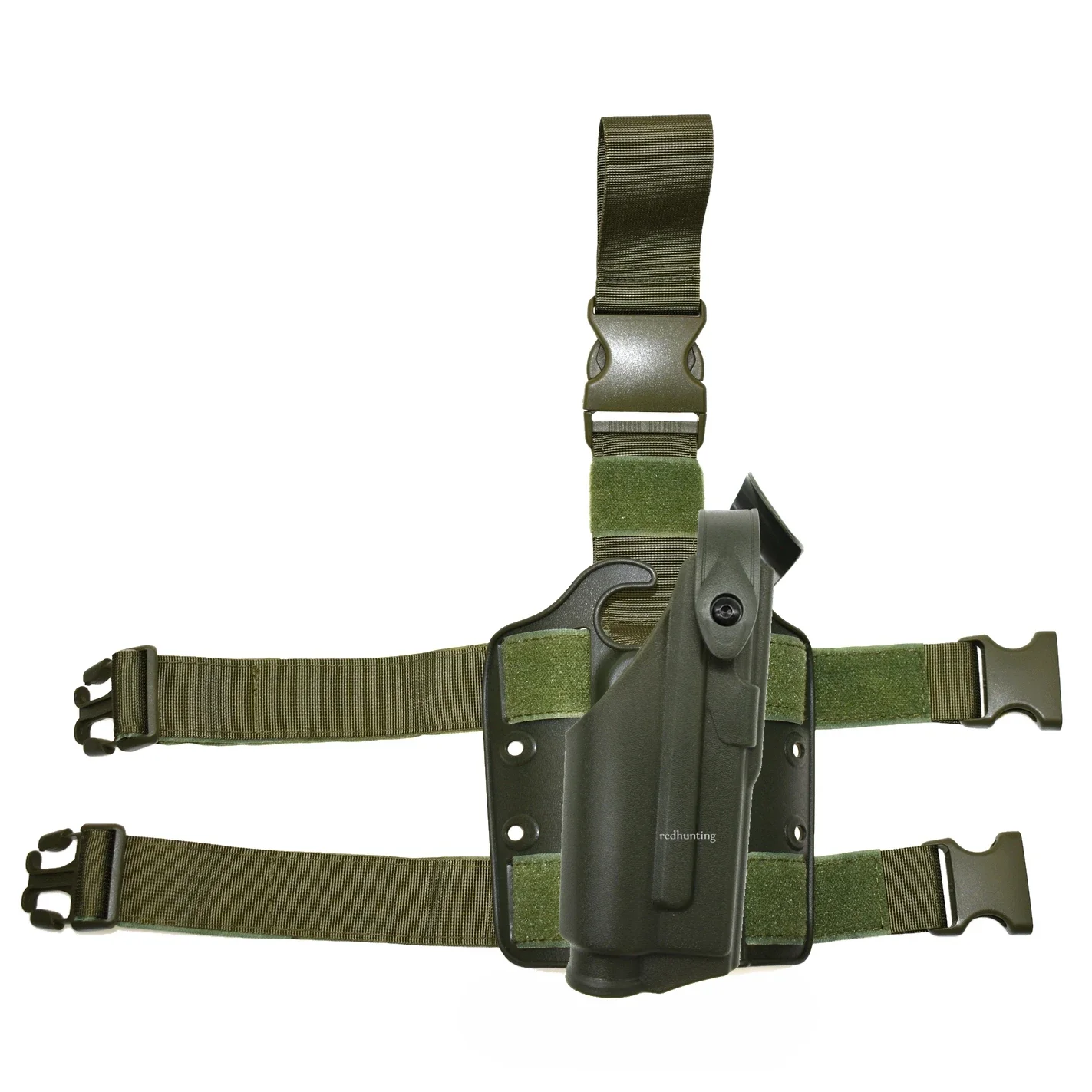 Funda para muslo con rodamiento para linterna G17, funda táctica ajustable para pierna, funda para pierna caída para caza al aire libre, funda para luz X200