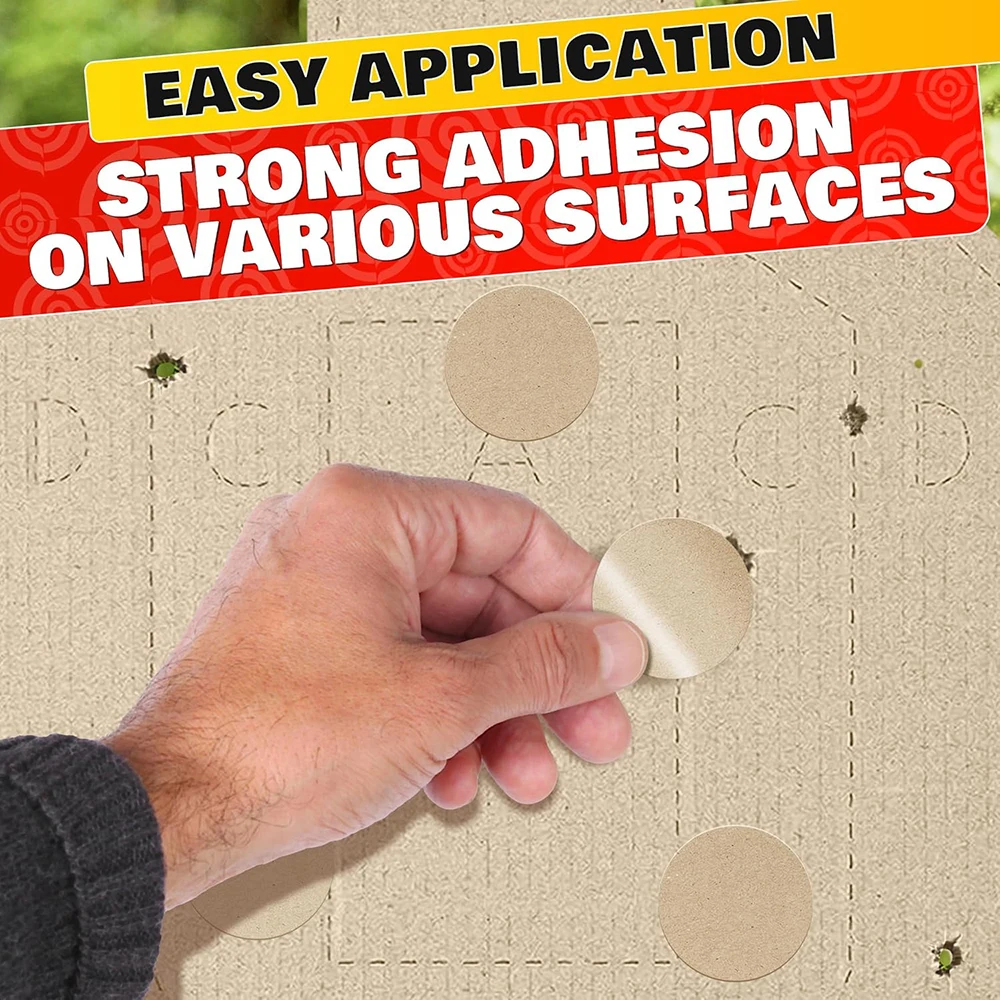 420/500 Uds pegatinas de destino parches autoadhesivos etiquetas de papel Kraft para objetivo parche Bullseye para práctica de tiro - imagen 3