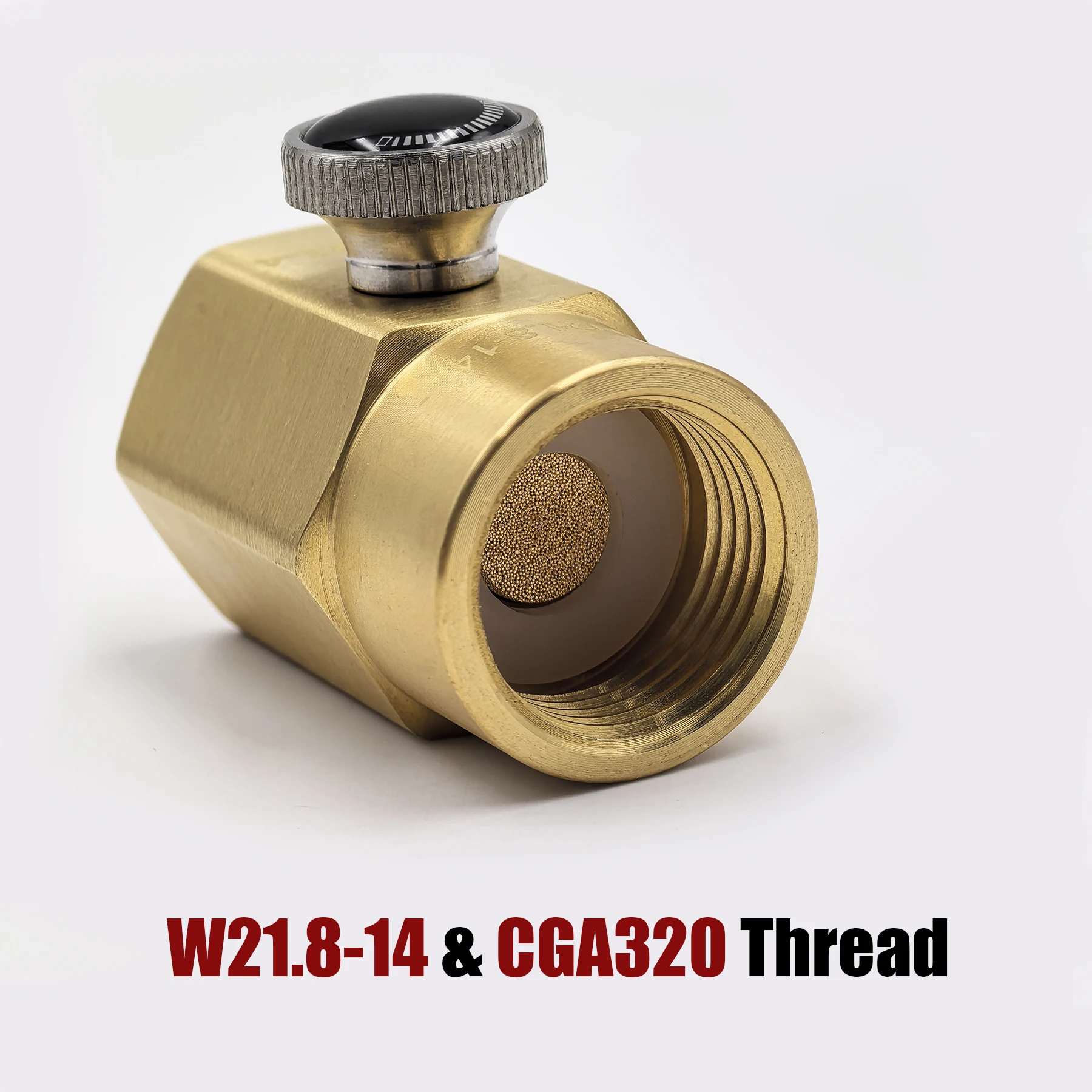 Adaptador de CO2 para estación de llenado con válvula de purga - imagen 2