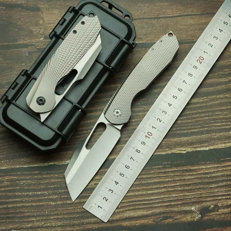 STR Cuchillo plegable EDC con mango de titanio y rodamientos - imagen 3
