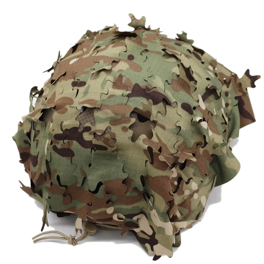 Nueva cubierta de casco rápido con corte láser, cubierta de tela de camuflaje 3D, accesorios tácticos para casco de caza Airsoft - imagen 4