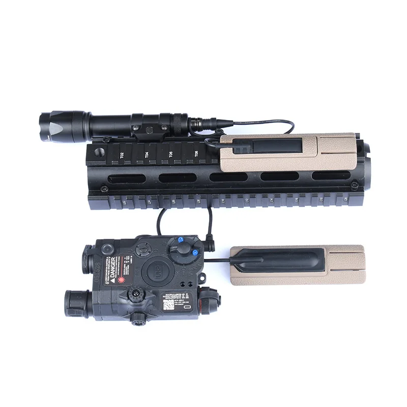 Panel de bolsillo para cicatriz ITI TD, juego de almohadillas de riel para interruptor remoto, 4,33 pulgadas, para caza, Airsoft, compatible con rieles de 20mm, linterna PEQ, ranura para tarjeta trasera de rata, 2 uds. - imagen 4