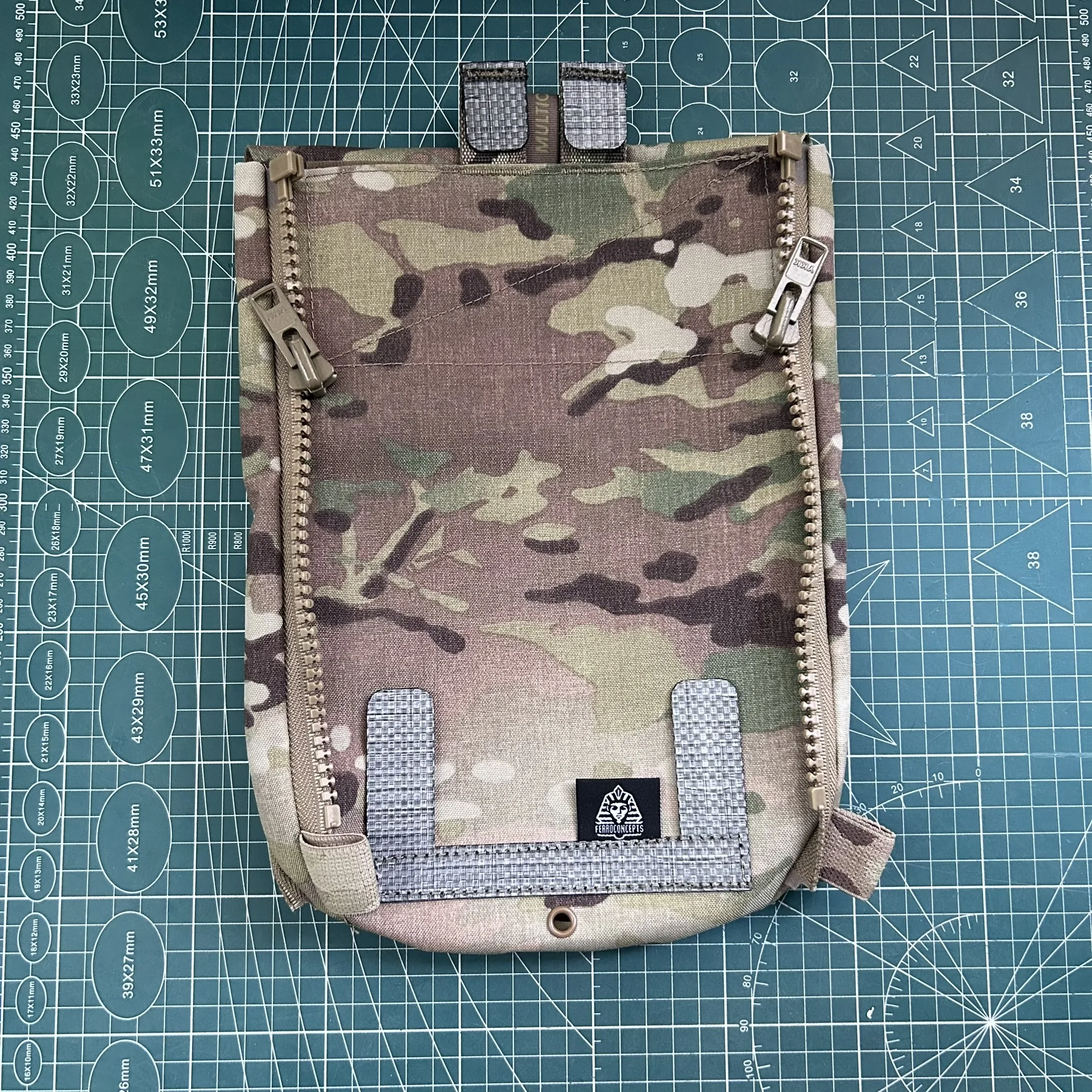 Bolsa de agua táctica estilo Ferro FCPC V5, placa de Panel trasero, adaptador con cremallera, accesorios para caza, Paintball y Airsoft - imagen 5