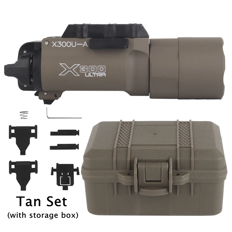 Linterna colgante táctica X300-A (modelo SF), lámpara de pistola táctica, carcasa de aleación con interruptores duales izquierdo y derecho