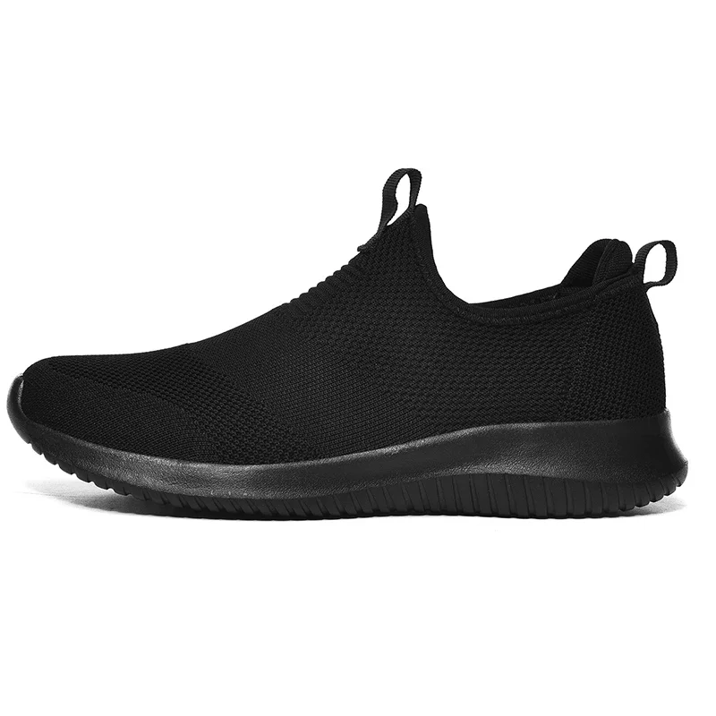 Zapatillas de deporte Flykint para hombre, zapatos informales ligeros, calcetines sin cordones para caminar, entrenadores de malla plana, Tenis masculinos de talla grande - imagen 2