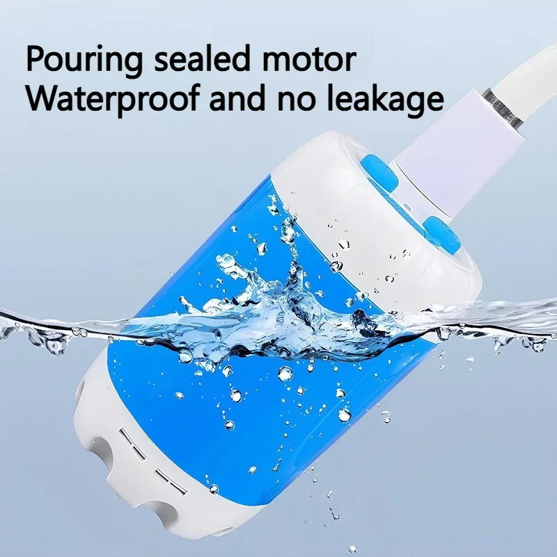 Bomba de ducha al aire libre, dispositivo de lavado portátil recargable para acampar, para senderismo, viajes y uso en dormitorio - imagen 3