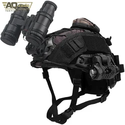 Casco balístico táctico PJ para visión nocturna con linterna