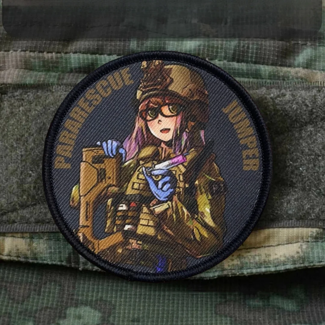 Parches de gancho y bucle impresos PARARESCUE JUMPER PJ, insignia de moral táctica para pegatinas decorativas en ropa de mochila - imagen 4