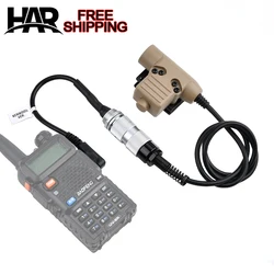 PTT táctico Baofeng para auricular TAC-SKY HD01/HD03 y radios PRC