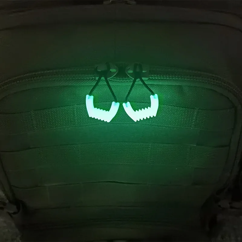 Bolsa de alpinismo para escalada, accesorio táctico de cuerda de cola de tracción con cremallera luminosa fuerte de 4 colores - imagen 3