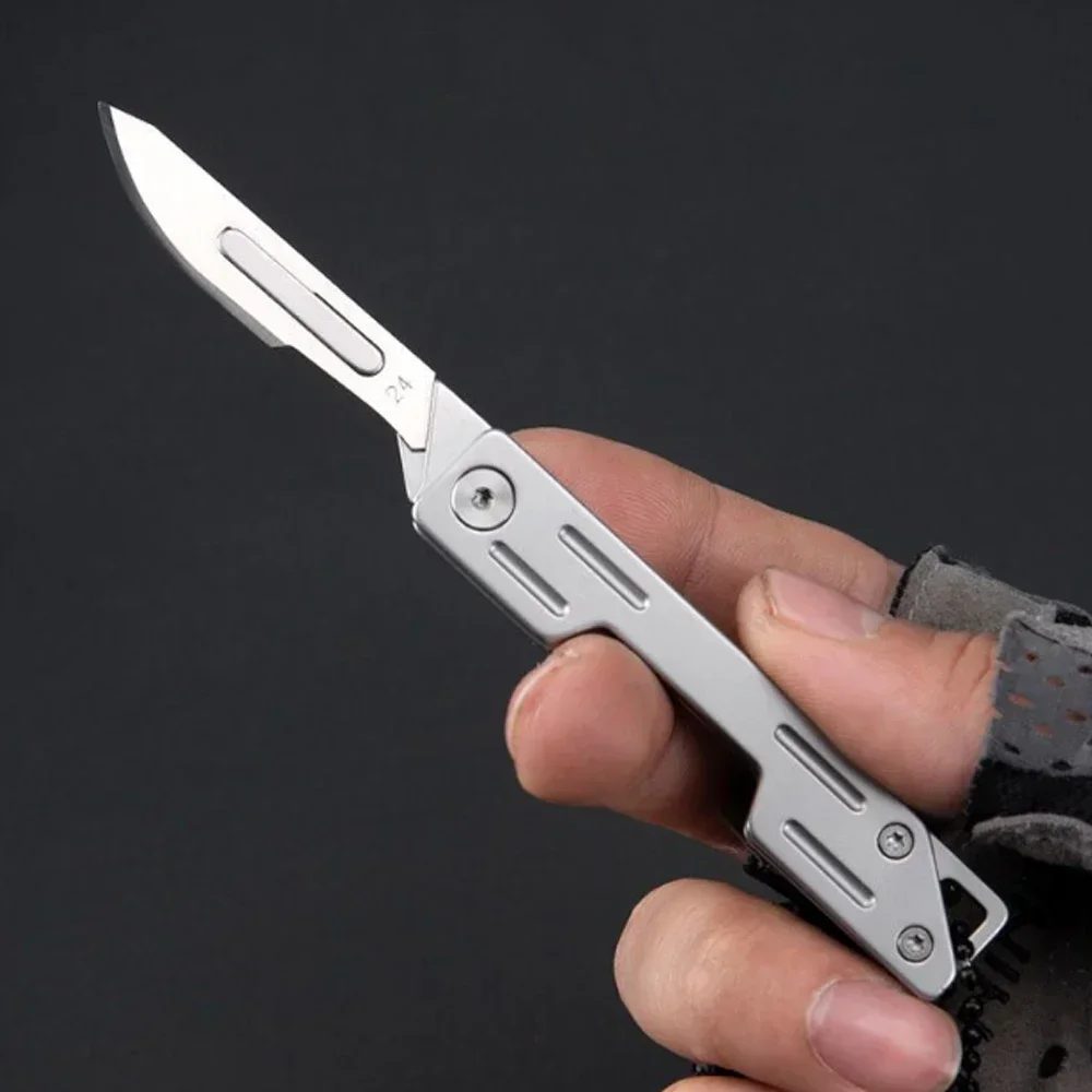 cuchillo plegable médico EDC con cuchillas reemplazables - imagen 5