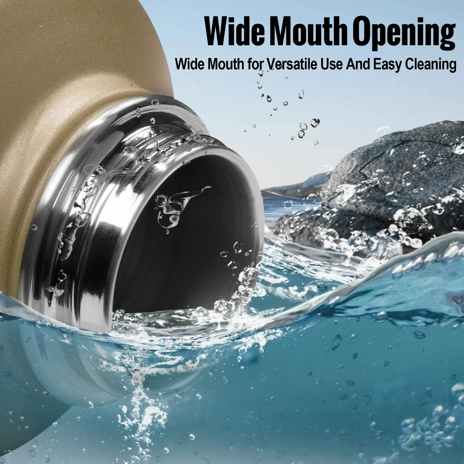 ONETIGRIS Botella de agua aislada de 64 oz - imagen 3