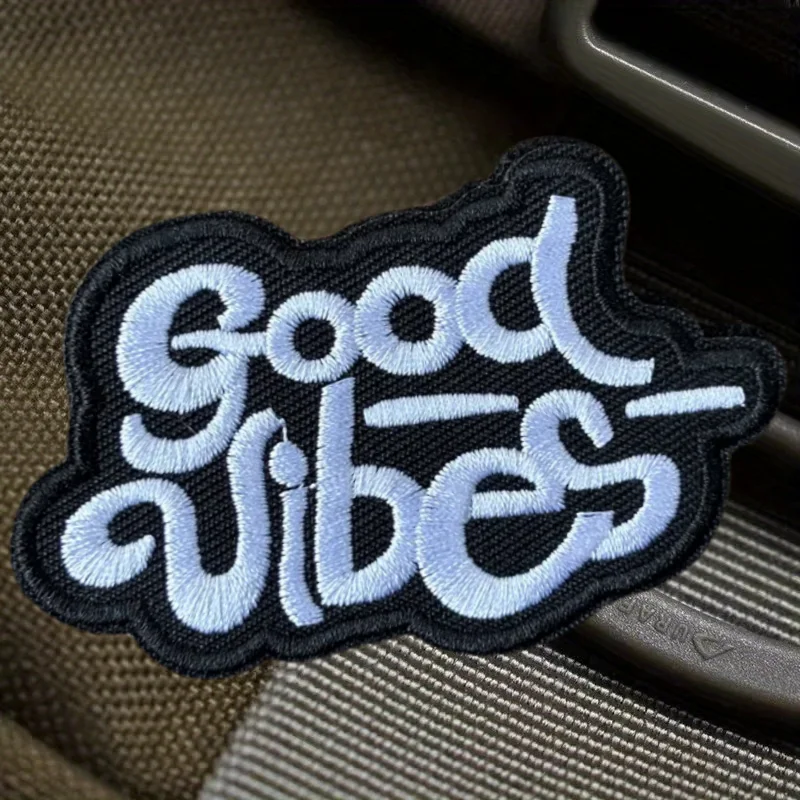 Parche bordado 3D de buen texto, chaleco táctico, gancho y bucle, sombrero, insignia de moral, mochila, pegatinas decorativas, parches para brazalete para ropa - imagen 5