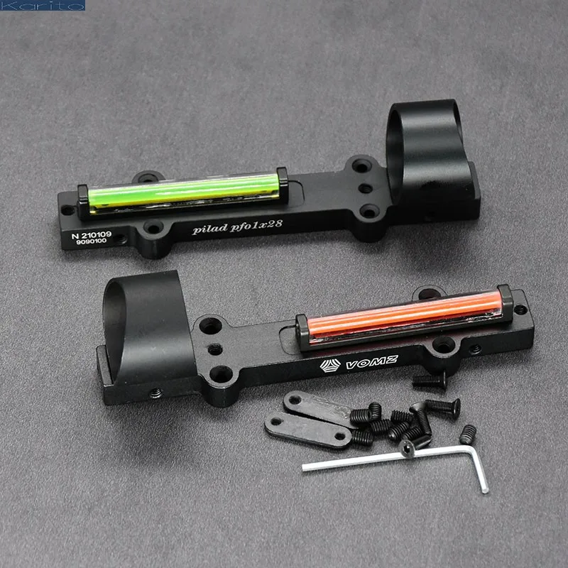 Mira óptica de caza Shooin RIB punto verde/rojo, fibra ligera - imagen 2
