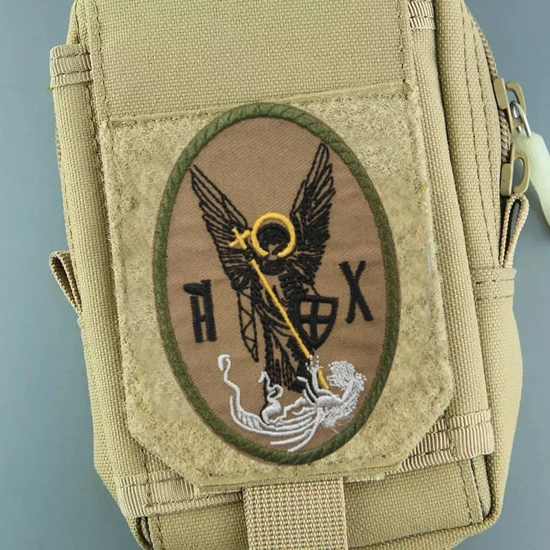 Parche bordado del ángel guardián ruso para ropa, insignia de moral táctica, parche militar con gancho, pegatinas para mochila - imagen 5