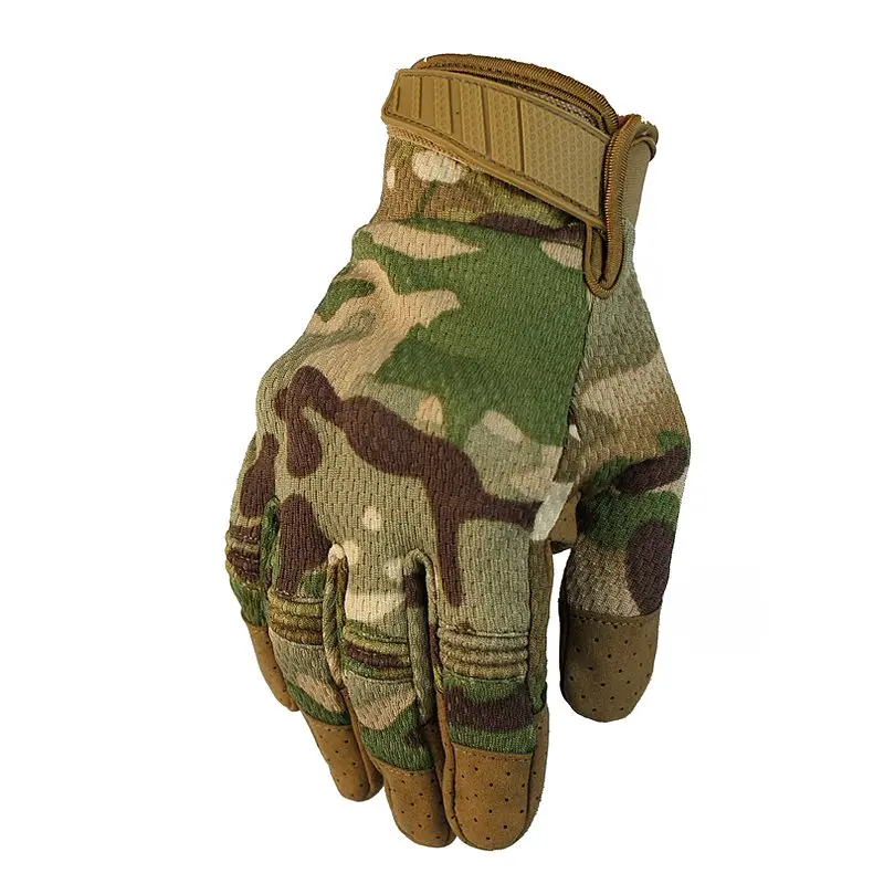 Guantes tácticos con pantalla táctil de dedo completo para hombre, guantes deportivos transpirables, guantes militares del ejército para caza Airsoft - imagen 2