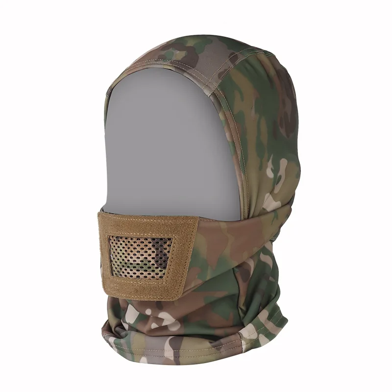 Máscara transpirable de malla acolchada para fiesta, gorro de caballero para acampada, senderismo al aire libre, tiro Airsoft, 1 piezas - imagen 3