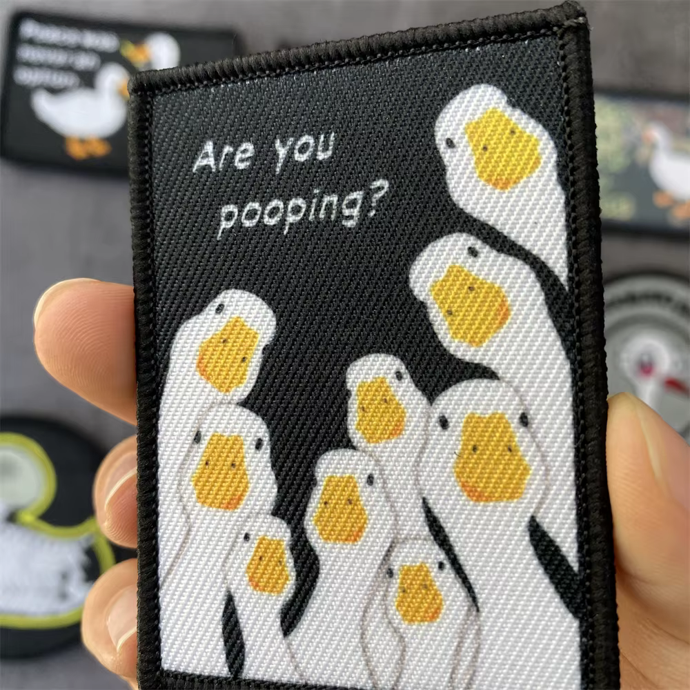 Parche táctico estampado pato para mochila, ropa y sombrero - imagen 2