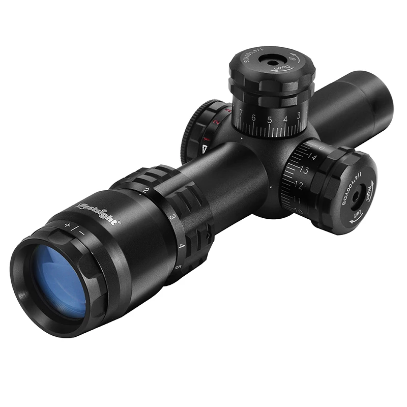 Mira óptica compacta 2-8x20, mira telescópica iluminada roja y verde para Rifle con bloqueo de ajuste, mira telescópica para caza - imagen 2