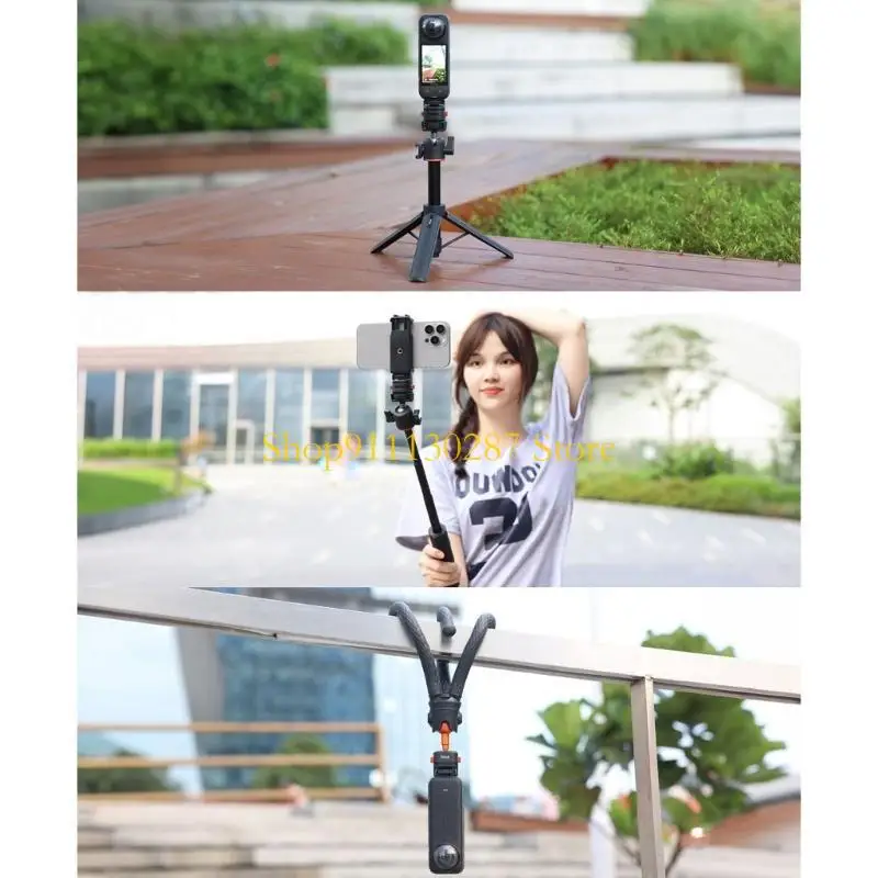 Trípode magnético placa liberación rápida J1HC para cámaras acción, adaptador montaje con orificio tornillo - imagen 5