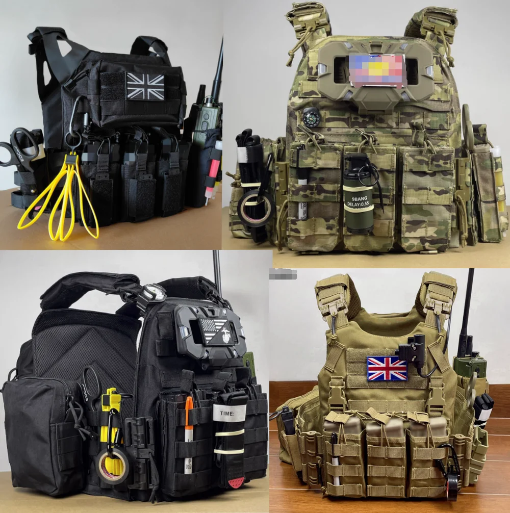 Conjunto completo de chaleco táctico airsoft 6094 de liberación rápida, chaleco JPC, colgante de pecho de fuerzas especiales, equipo de paintball de juego de guerra - imagen 2