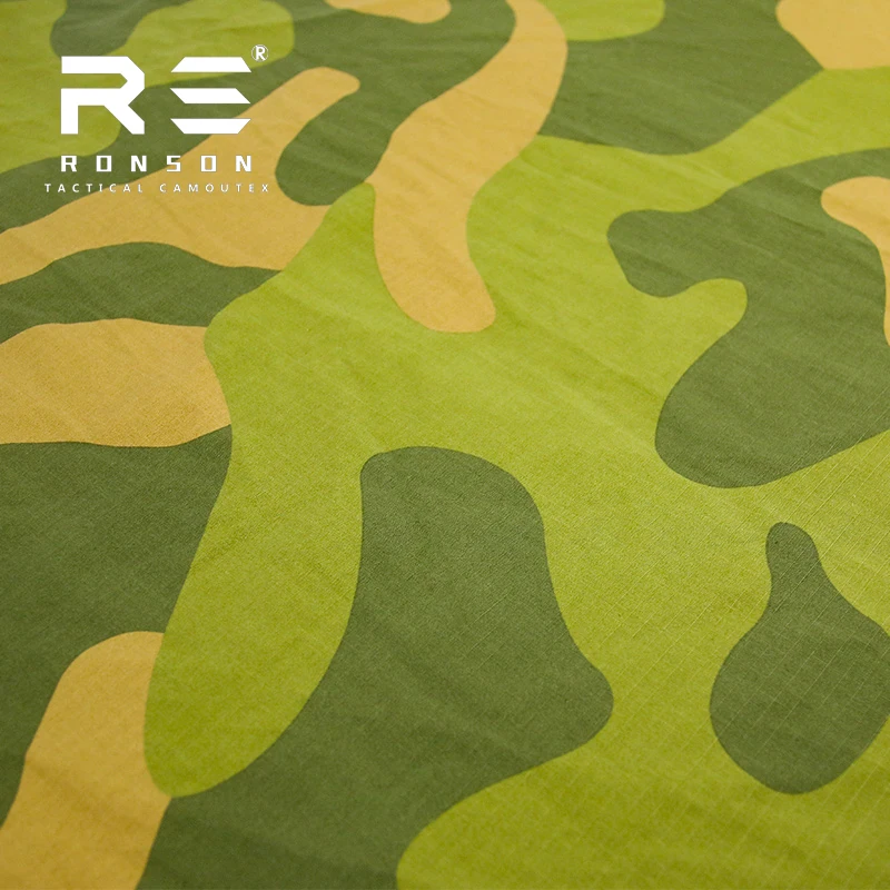 Tela a cuadros de algodón y nailon de camuflaje de Noruega nc5050, cómoda, resistente al desgaste, impermeable, ropa táctica, telas - imagen 2