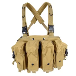 Chaleco táctico camuflaje caza con portacargadores y munición