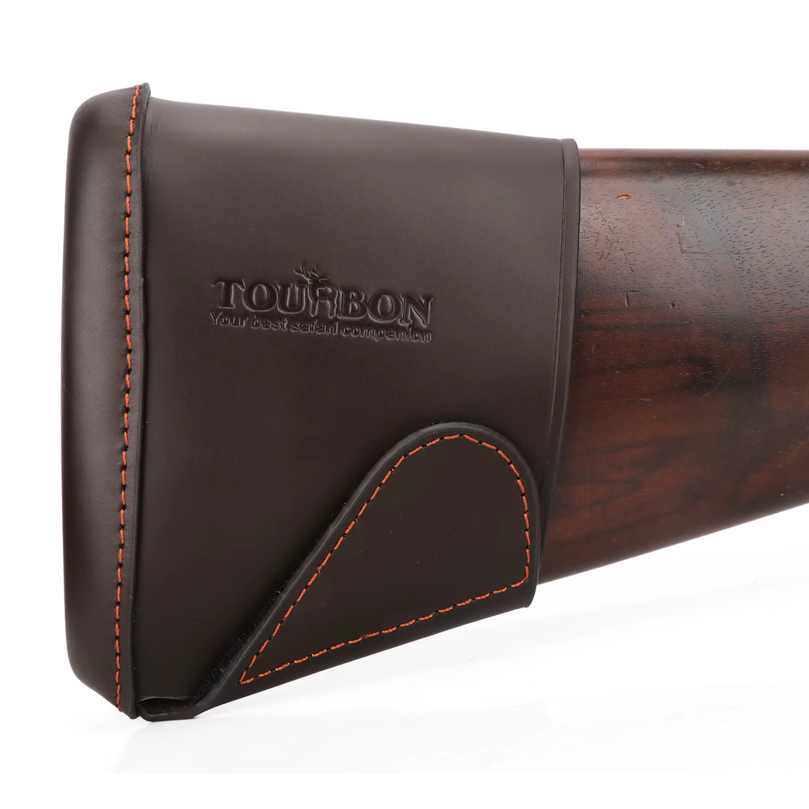 Tourbon funda antirretroceso deslizable de cuero para culata rifle - imagen 4