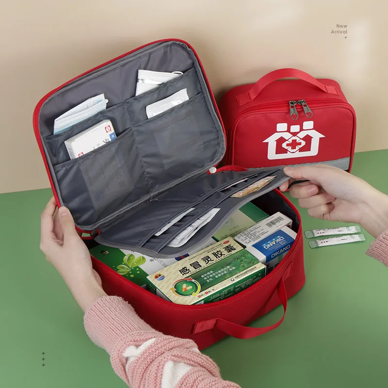 Bolsa portátil de almacenamiento de píldoras de medicina para el hogar, Kit de primeros auxilios, Kits de emergencia médica, organizador de cápsulas de supervivencia, al aire libre - imagen 4
