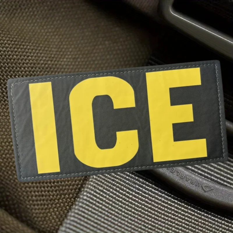 Parche con estampado de hielo para chaleco táctico, sombreros con gancho y bucle, insignia de moral, mochila, pegatinas decorativas, parches para brazalete para ropa - imagen 5