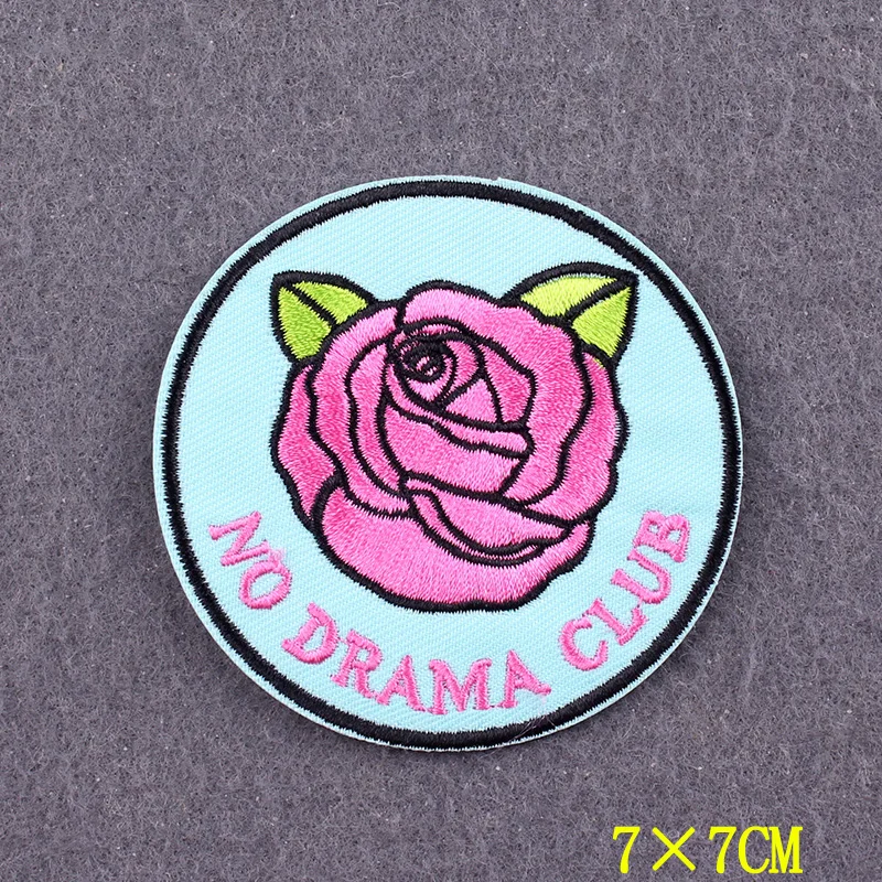 Parches de palabras positiva para ropa, pegatinas, eslogan DIY NO WAR, parche bordado para planchar en la ropa, insignias de rayas en la mochila - imagen 5