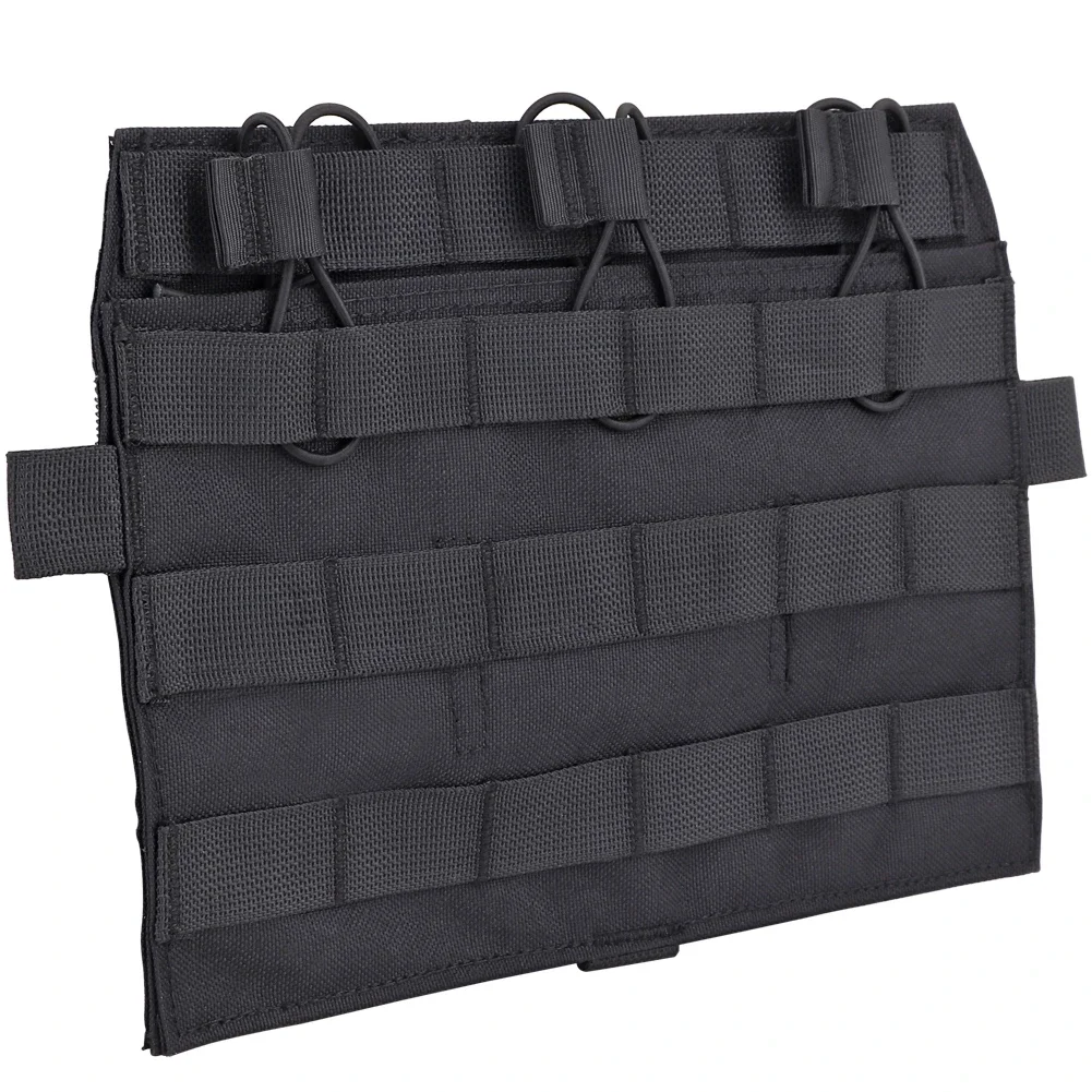 Nueva placa frontal táctica desmontable, bolsa Triple para revistas, Panel MOLLE 5,56 M4 para chaleco AVS JPC, accesorios de caza - imagen 4