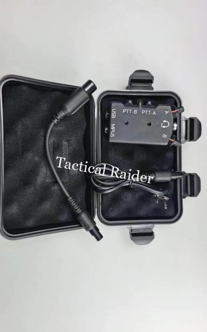 Auriculares PTT walkie talkie DUAL MPU5 de metal completo con PTT bidireccional para AMP/C3 y otros auriculares estándar U174/unaTO - imagen 3