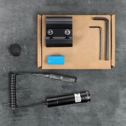 Mira láser de punto rojo táctico con batería recargable, montaje ajustable, mira láser de punto rojo