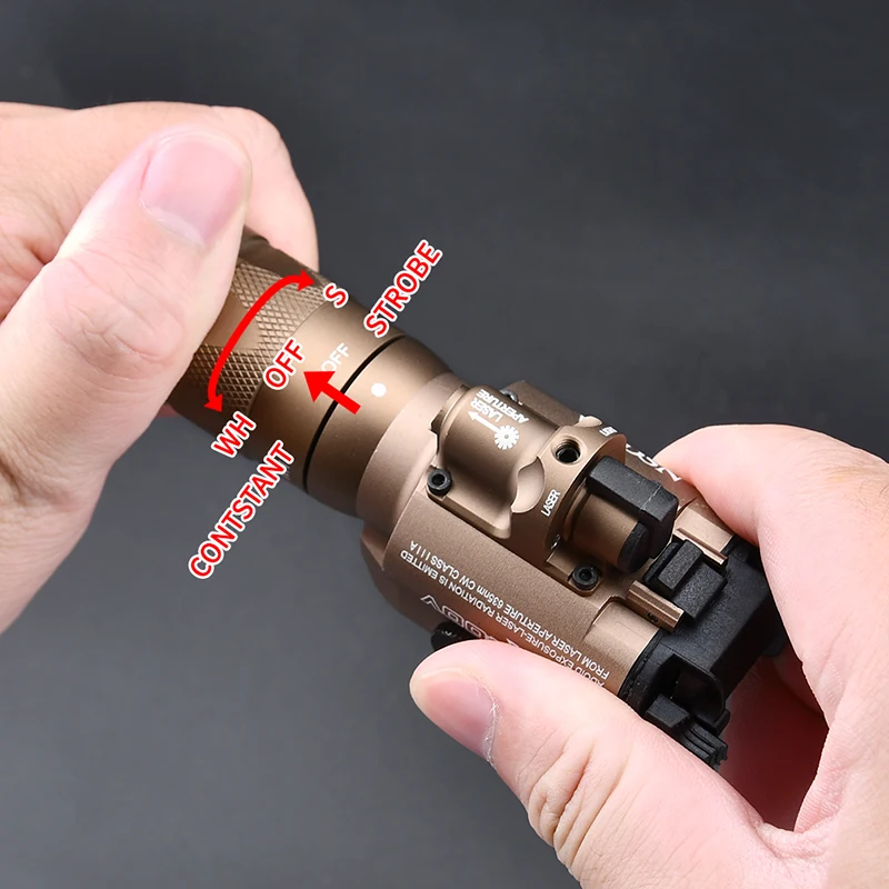 Linterna estroboscópica táctica SF X400 X400V, pistola WADSN para caza, explorador, punto rojo, 600 lúmenes para Glock 17 G17 G19 Outdoo - imagen 5